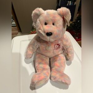 TY Multicolor Plush Beanie Buddy Bear
